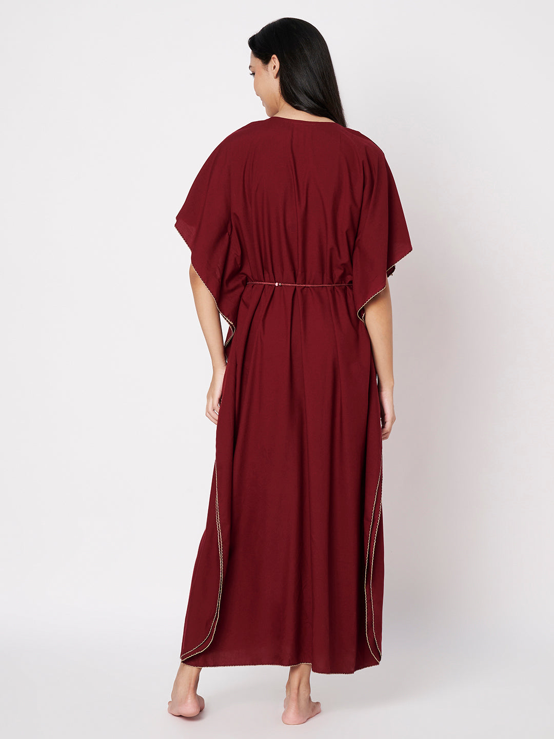Koi Sleepwear Luxe Maroon Kaftan