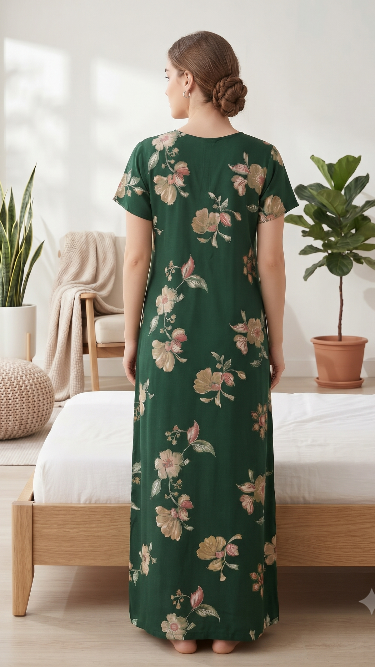 Alphine Printed Maxi Nightgown