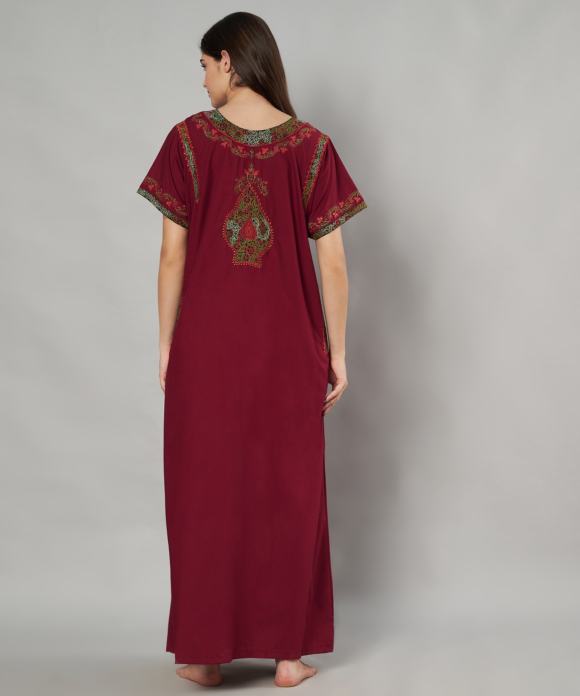 KOI SLEEPWEAR BHOPALI EMBROIDERED GOWN