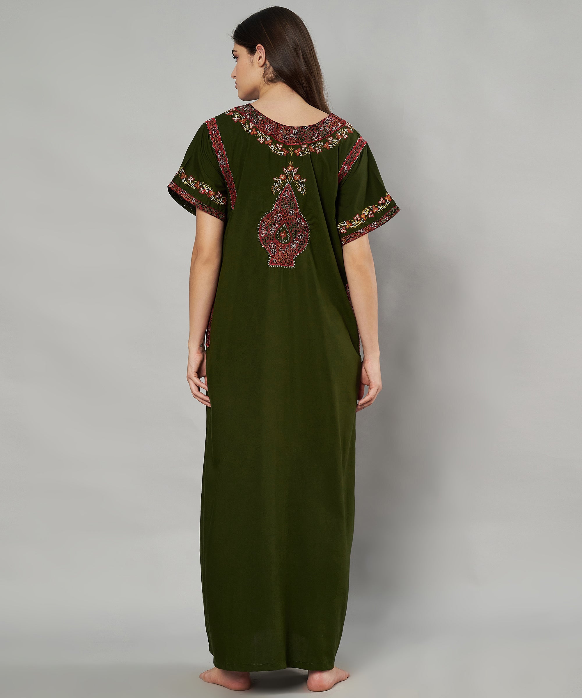 KOI SLEEPWEAR BHOPALI EMBROIDERED GOWN