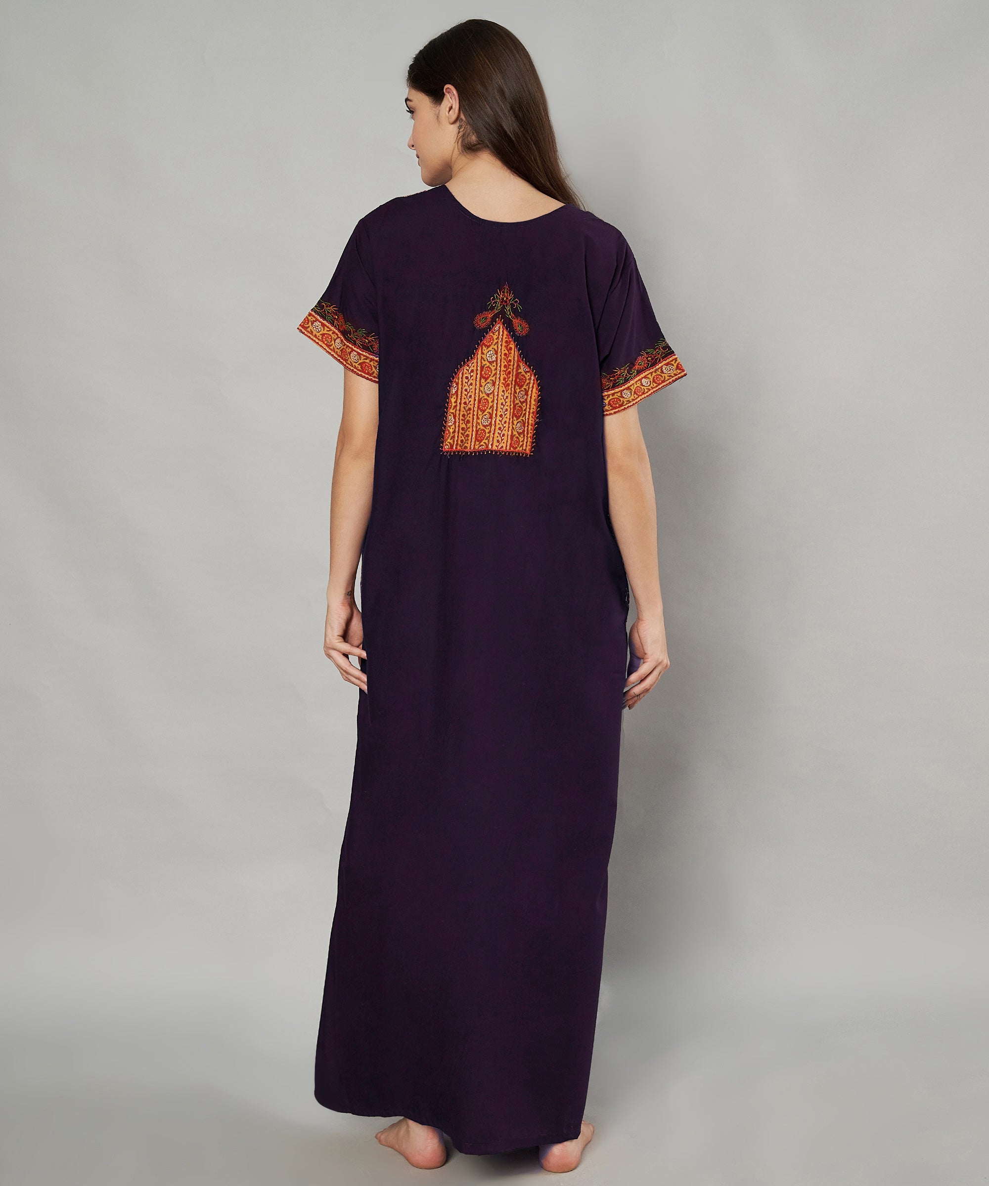 KOI SLEEPWEAR Bopali embroidered gown