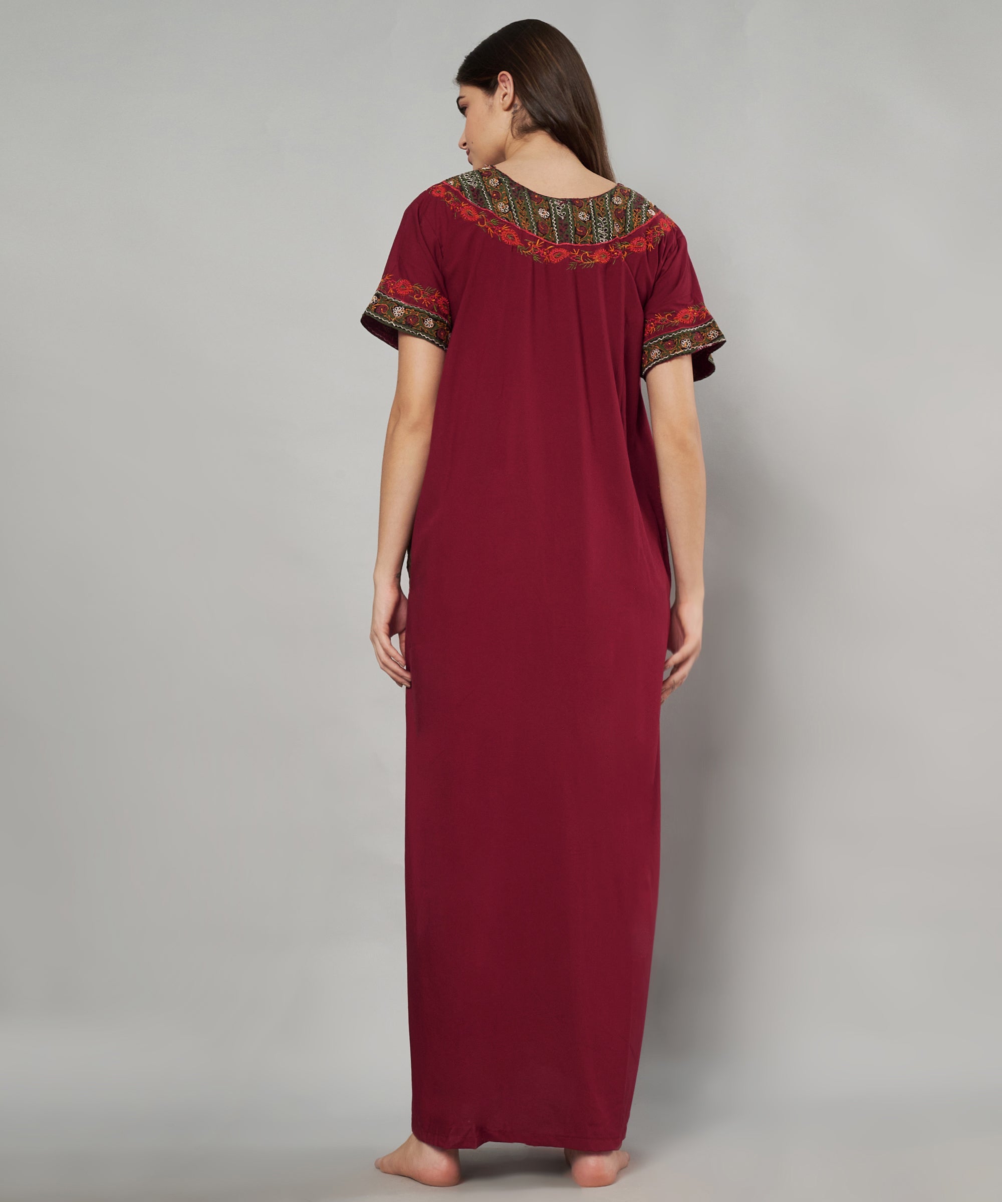 KOI SLEEPWEAR Bopali embroidered gown