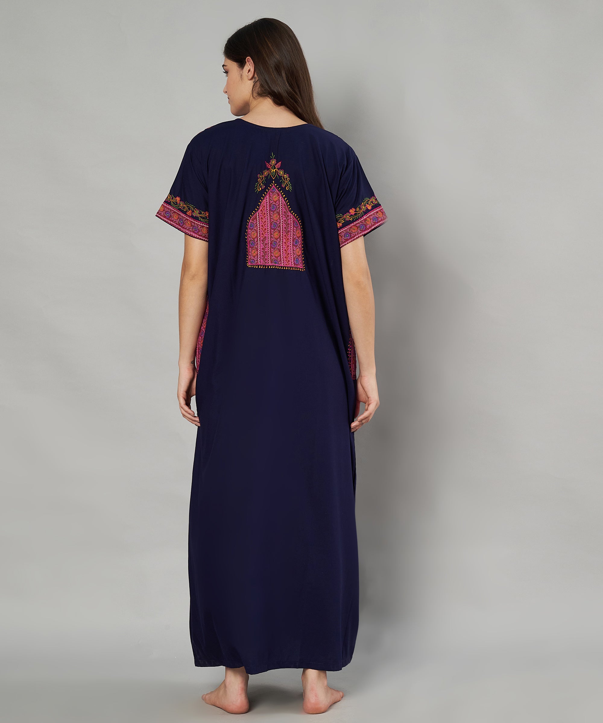 KOI SLEEPWEAR Bopali embroidered gown