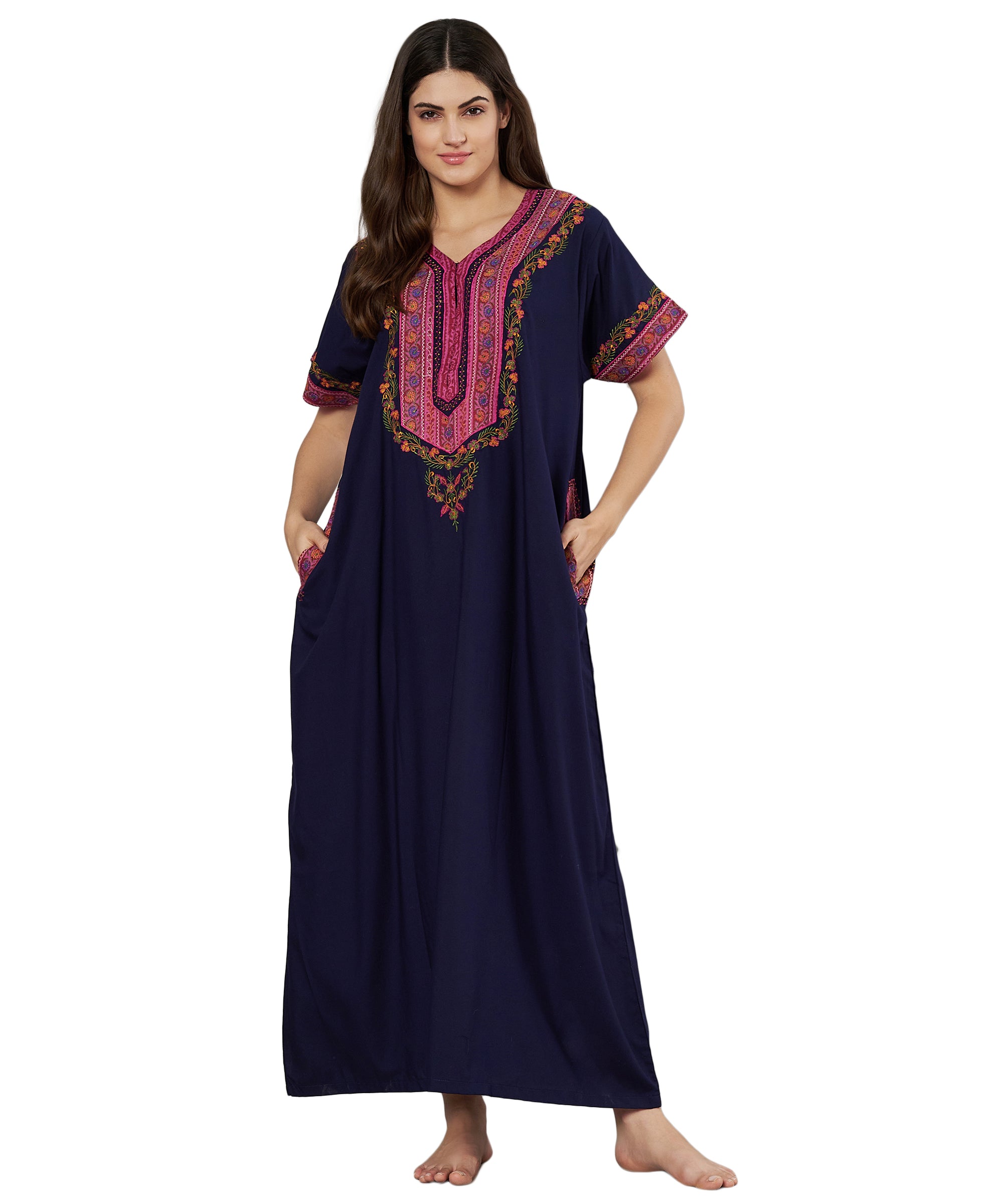 KOI SLEEPWEAR Bopali embroidered gown