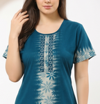 Flower Embriodery Alphine Nightgown
