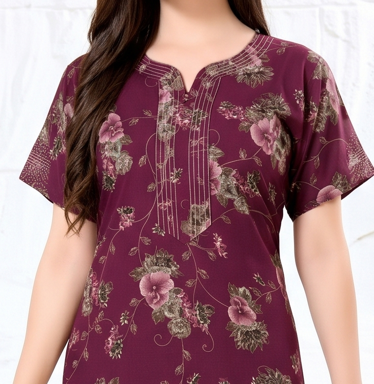 Alpine Bloom A-Line Nightgown