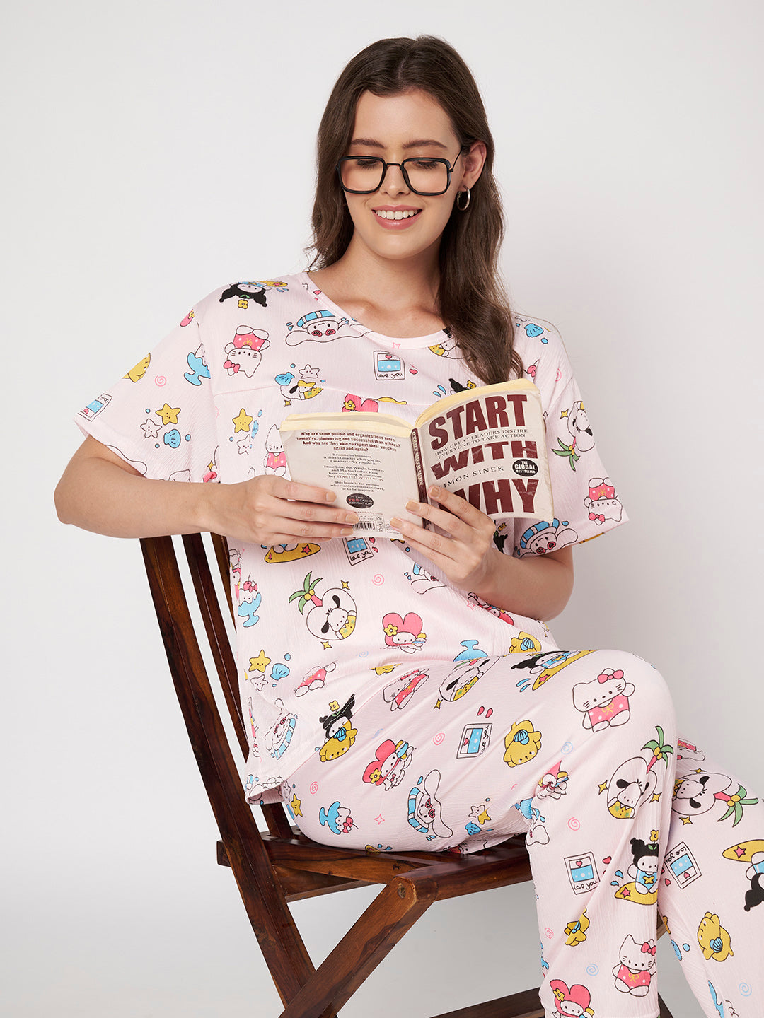 KOI-3D TEXTURE-PINK-FULL-PAJAMASET