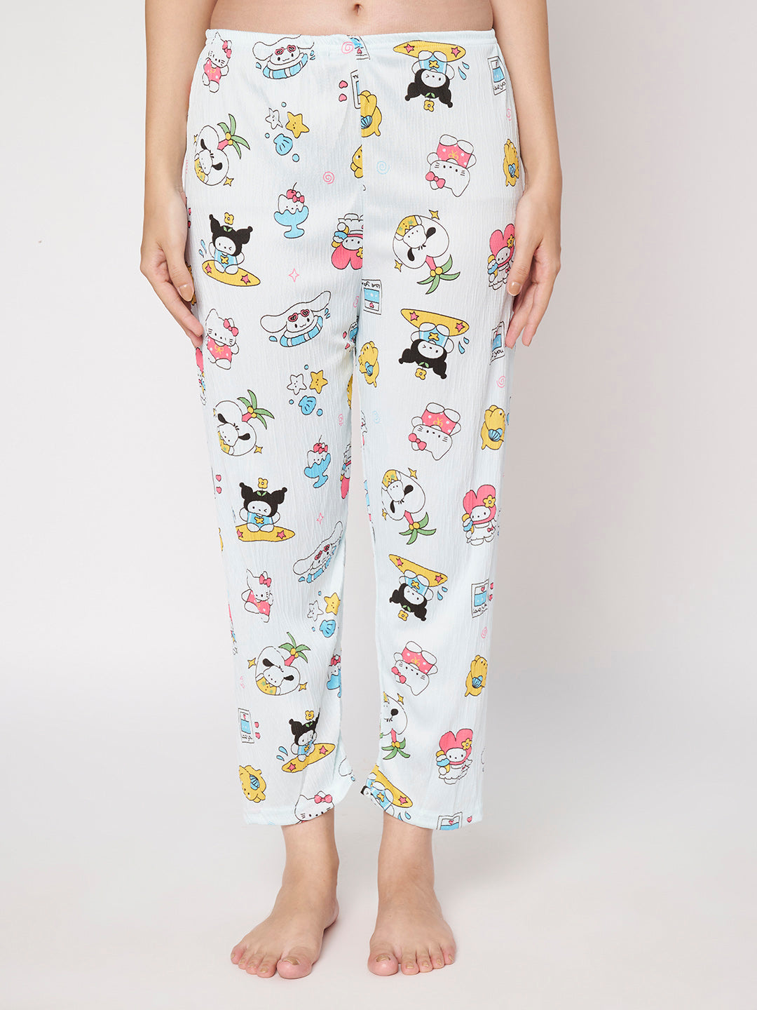 KOI-3D TEXTURE-BLUE-FULL-PAJAMASET