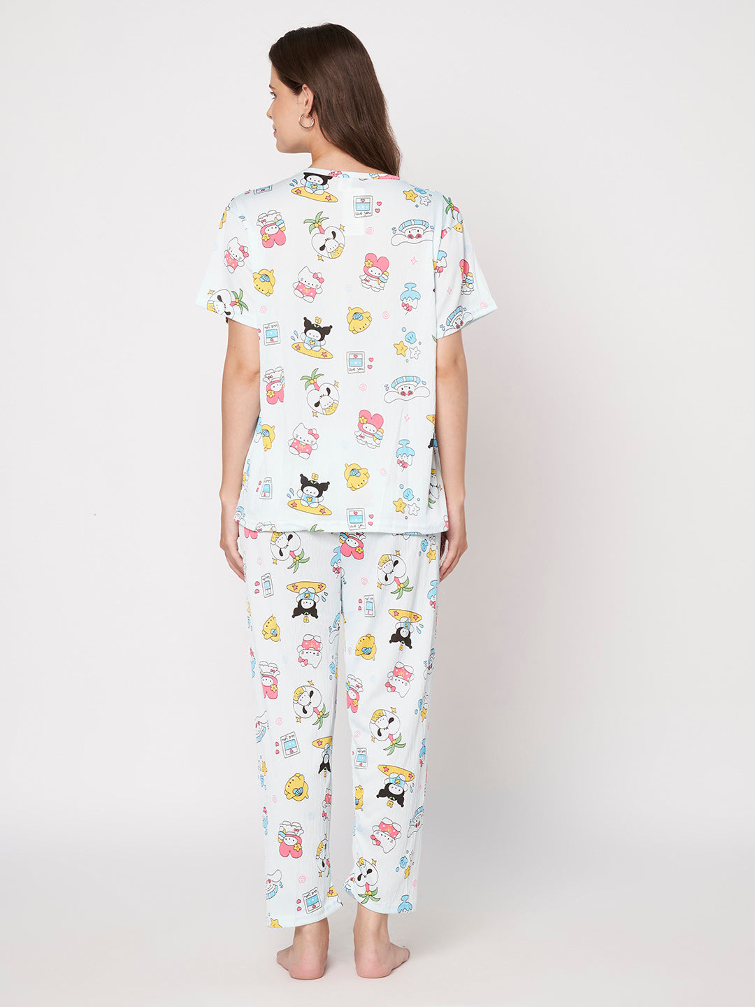 KOI-3D TEXTURE-BLUE-FULL-PAJAMASET