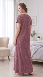Women’s Floral A-Line Long Nightgown