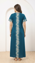 Flower Embriodery Alphine Nightgown