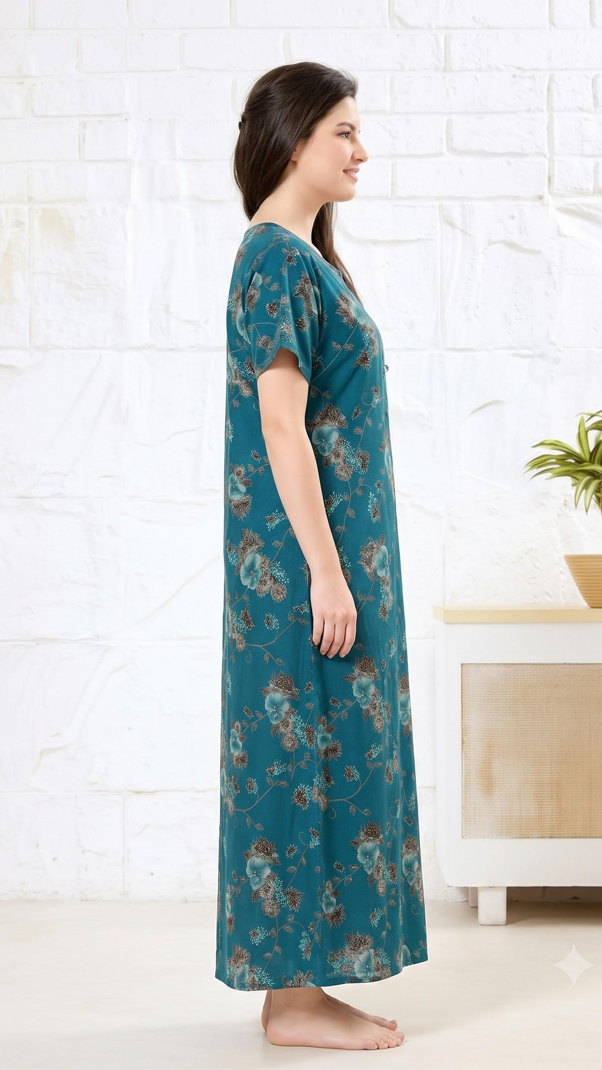 Alpine Bloom A-Line Nightgown