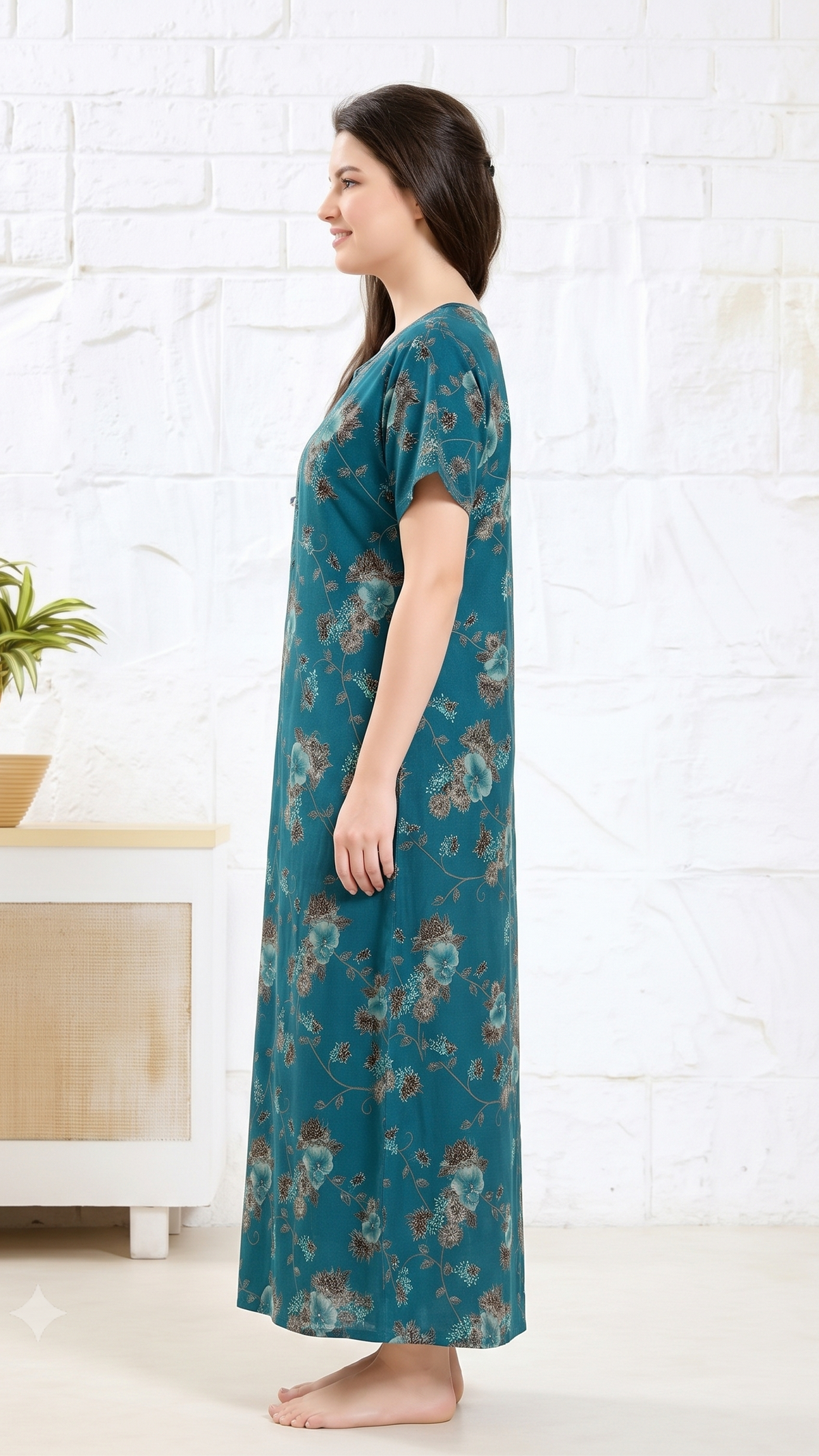 Alpine Bloom A-Line Nightgown
