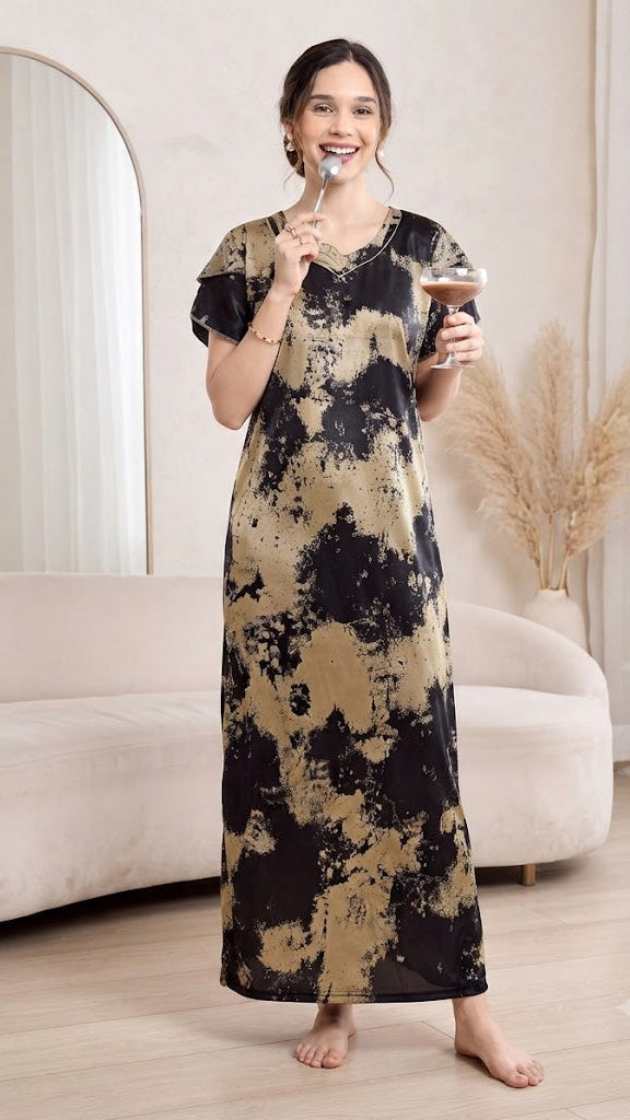 The Midnight Daze Satin Nighty | Nightgown Main image