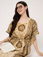 KOI Bloom Tie-Dye Printed Kaftan