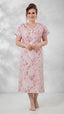 Light Floral Print A-Line Cotton Nighty