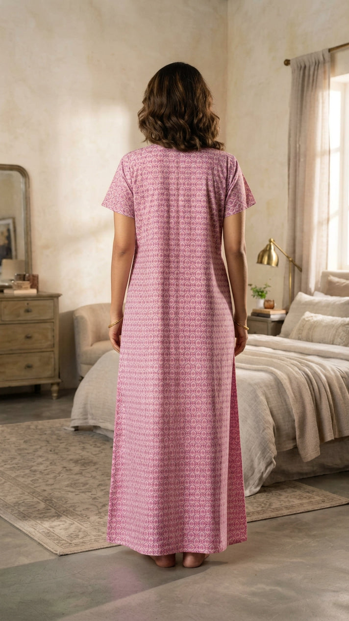 Resham Accent Cotton Lounge Dress