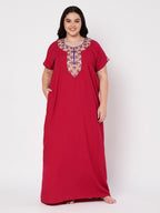 Abhlaline  Contrast Red Gown  XXL
