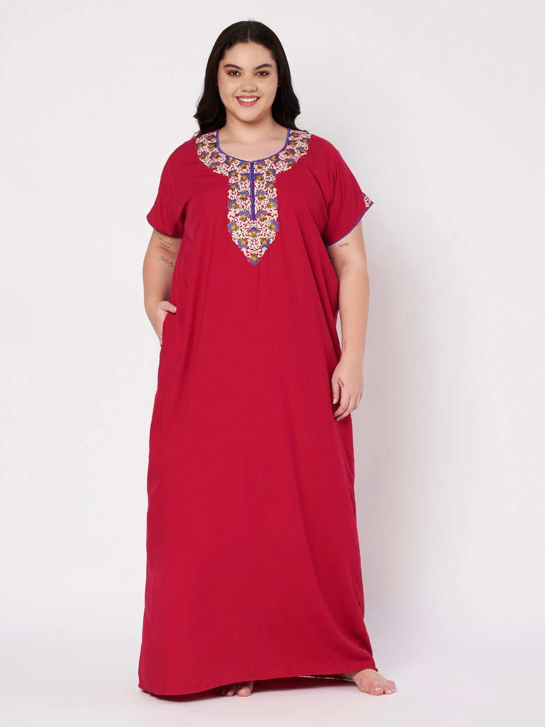 Abhlaline  Contrast Red Gown  XXL