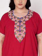 Abhlaline  Contrast Red Gown  XXL