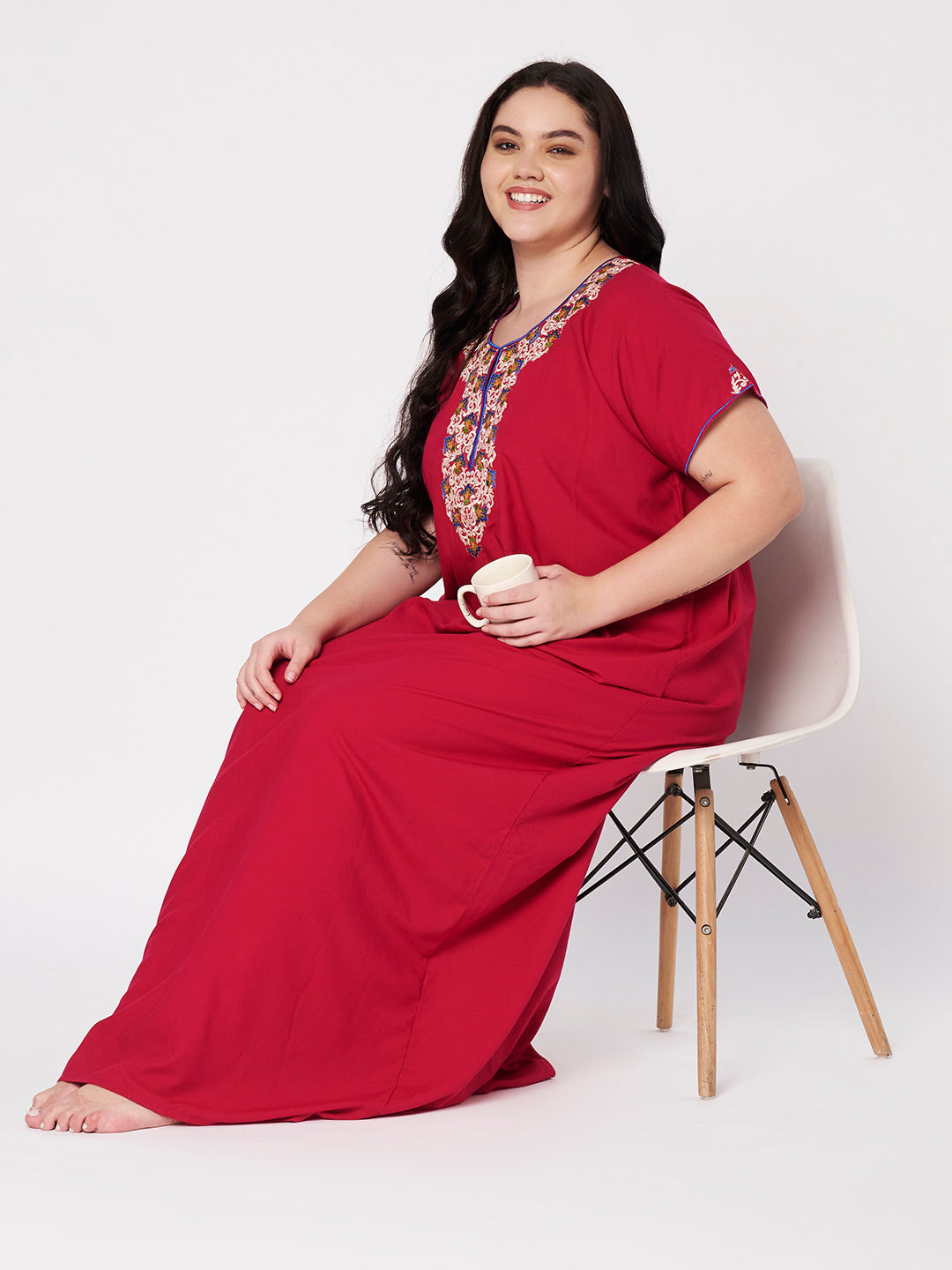 Abhlaline  Contrast Red Gown  XXL