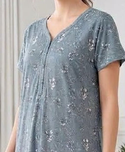 Women’s Floral A-Line Long Nightgown