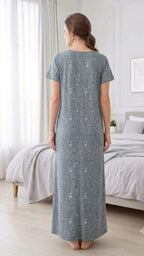 Women’s Floral A-Line Long Nightgown