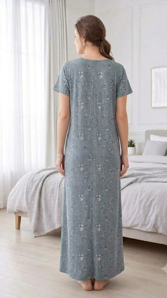 Women’s Floral A-Line Long Nightgown