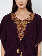 Koi Sleepwear  Cream Embroidery kaftan