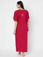 Koi Sleepwear  Cream Embroidery kaftan