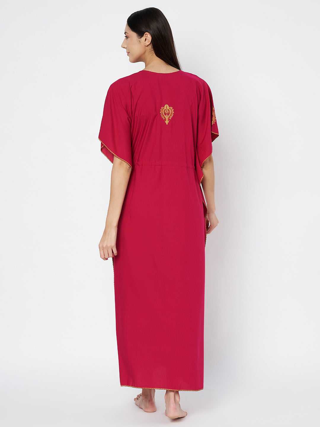 Koi Sleepwear  Cream Embroidery kaftan
