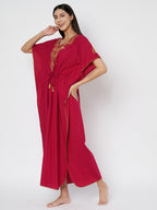 Koi Sleepwear  Cream Embroidery kaftan
