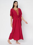 Koi Sleepwear  Cream Embroidery kaftan
