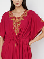 Koi Sleepwear  Cream Embroidery kaftan