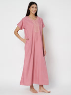 EMBROIDERED NIGHTGOWN