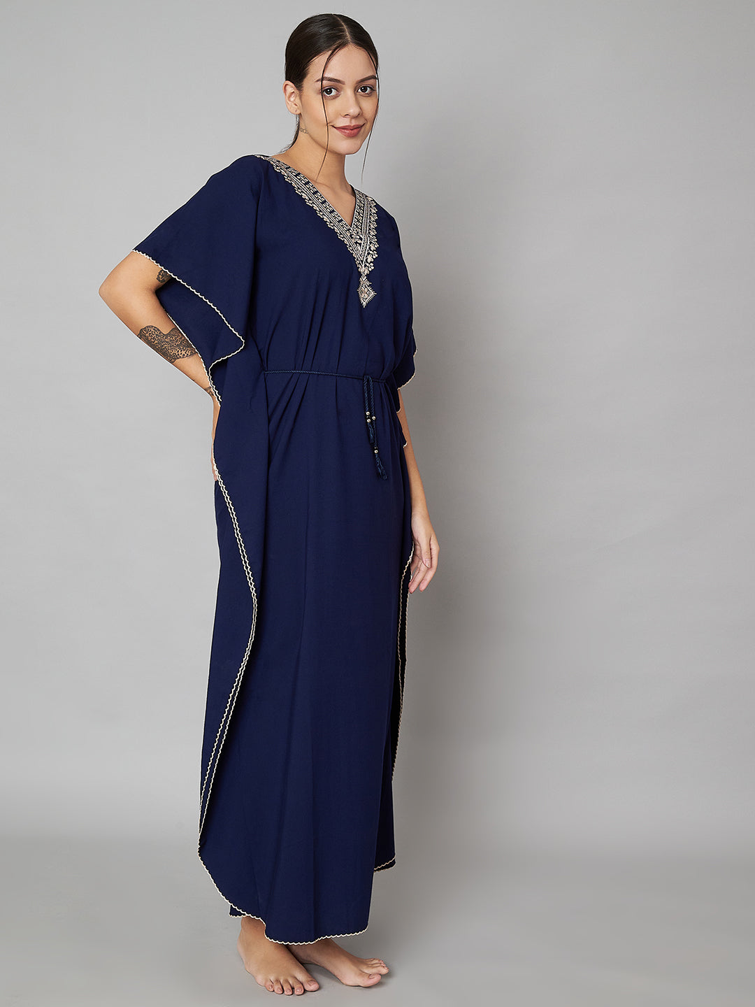 KOI SLEEPWEAR BEAUTIFUL VNECK KAFTAN