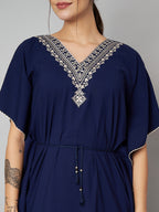 KOI SLEEPWEAR BEAUTIFUL VNECK KAFTAN