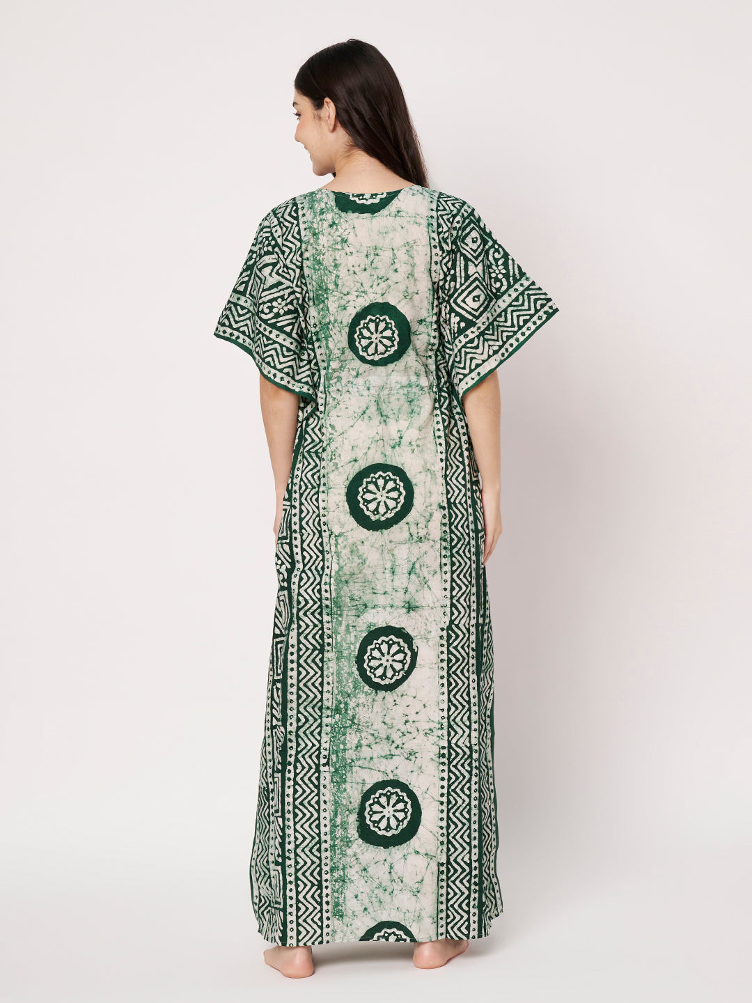 KOI Bloom Tie-Dye Printed Kaftan
