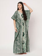 KOI Bloom Tie-Dye Printed Kaftan