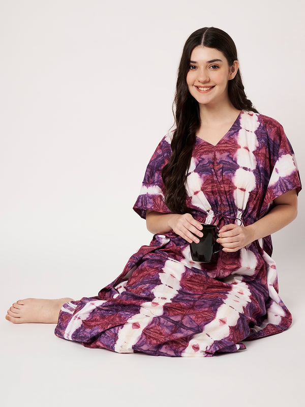 KOI Tie-Dye Printed Kaftan