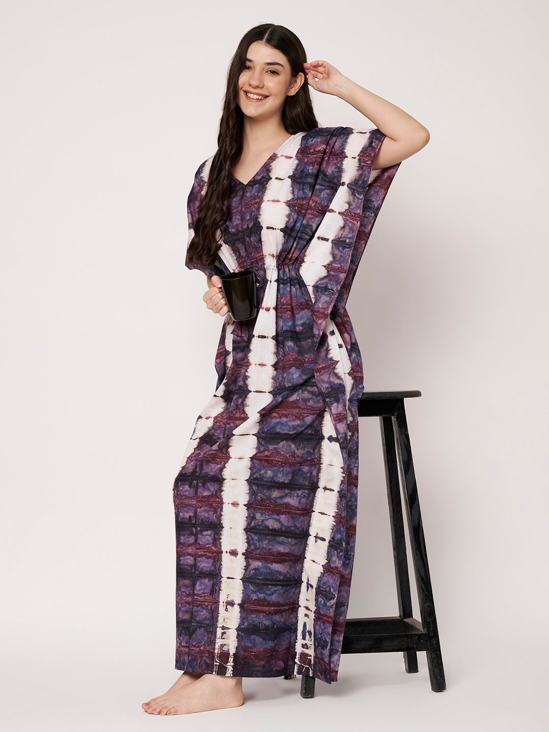 KOI Tie-Dye Printed Kaftan