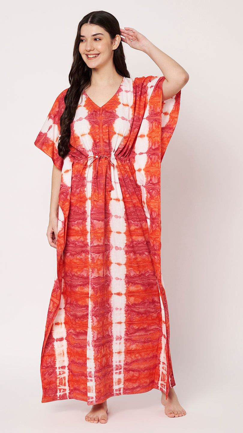 KOI Tie-Dye Printed Kaftan Main image
