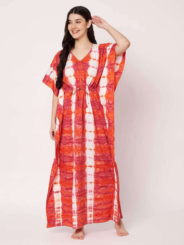 KOI Tie-Dye Printed Kaftan