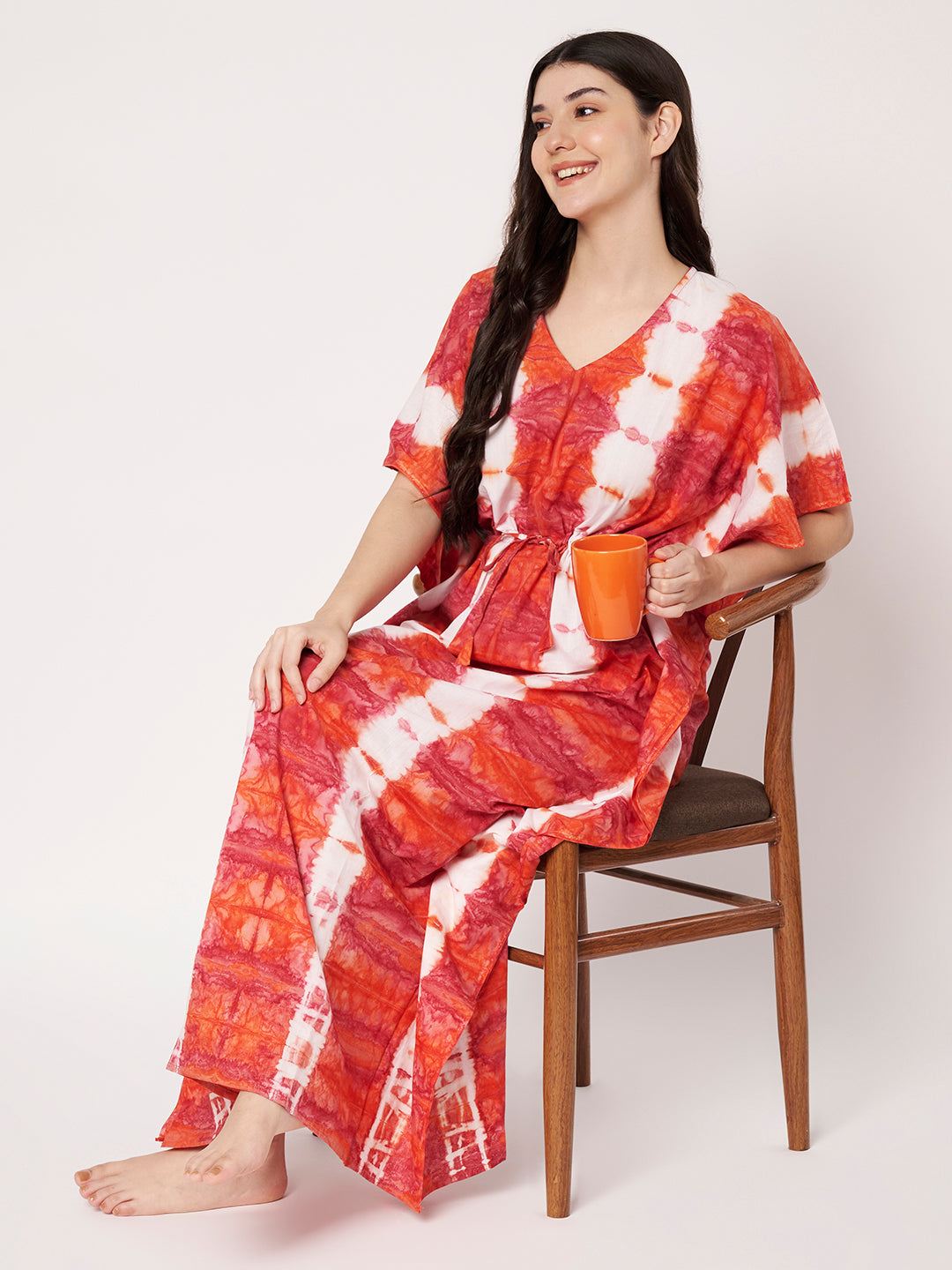 KOI Tie-Dye Printed Kaftan
