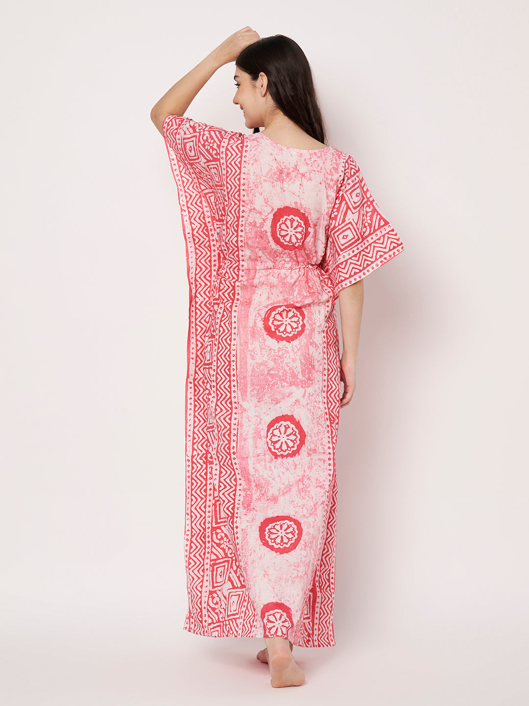 KOI Bloom Tie-Dye Printed Kaftan