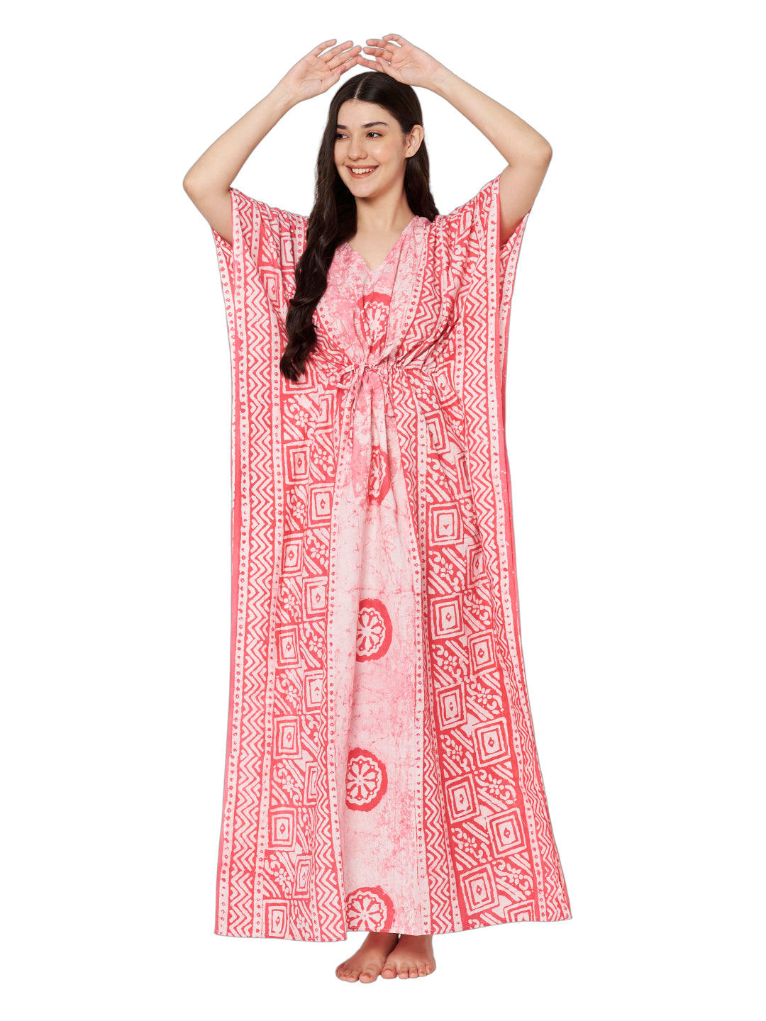 KOI Bloom Tie-Dye Printed Kaftan