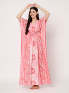 KOI Bloom Tie-Dye Printed Kaftan