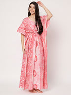 KOI Bloom Tie-Dye Printed Kaftan