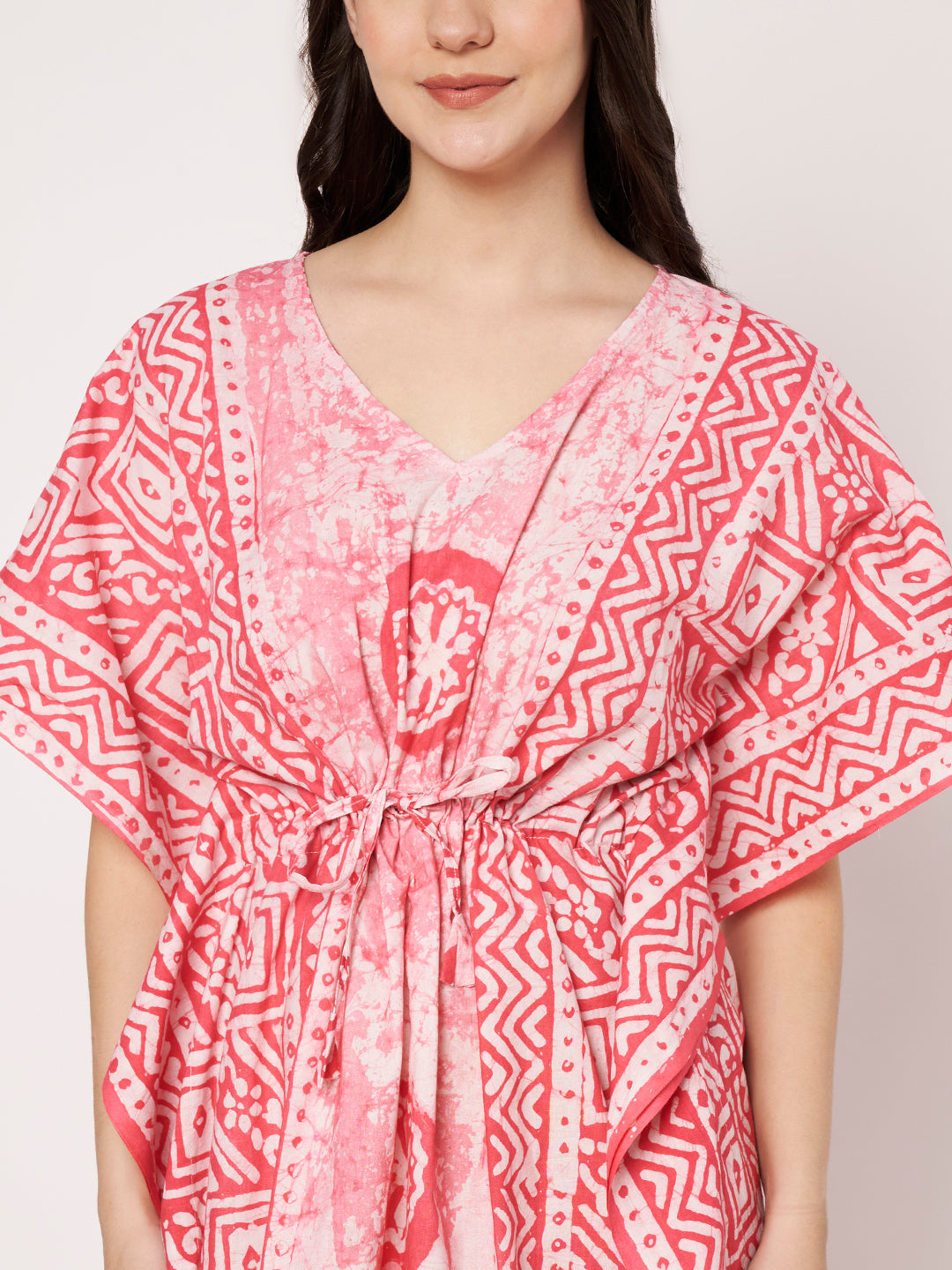 KOI Bloom Tie-Dye Printed Kaftan