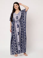 KOI Bloom Tie-Dye Printed Kaftan
